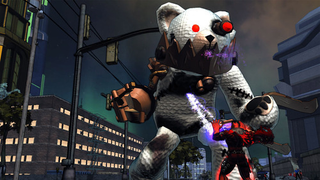 Illustration for article titled Giant Evil Robot Teddy Bear Attacks Champions Online